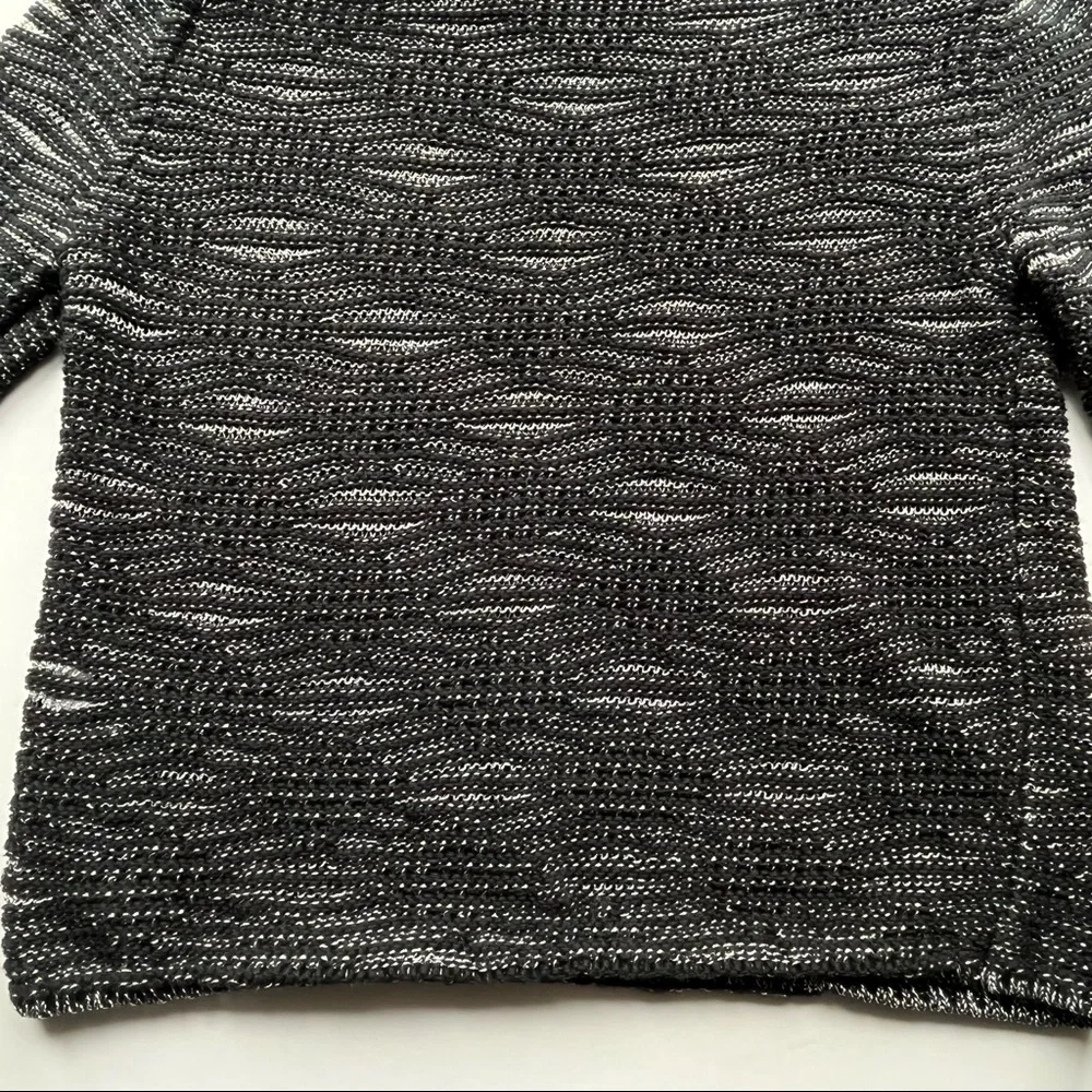 Maje Melodie Jacquard Metallic Open Knit Sweater / Size 1 / Small - Picture 11 of 13